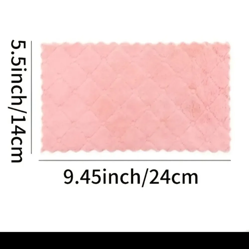 Pink hand washcloths household kitchen towels quick dry 10 piece set